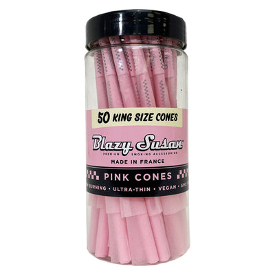 Blazy Susan Pink King Size Pre Rolled Cones | 50CT Jar