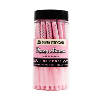 Blazy Susan Pink Pre Rolled Queen Size Cones | 25CT Jar