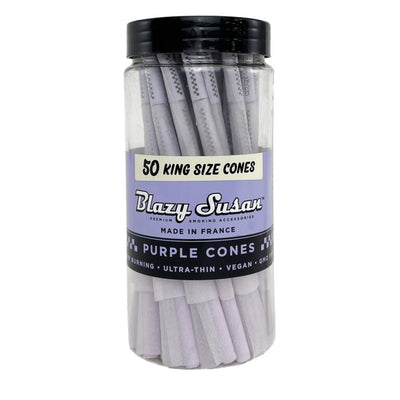 Blazy Susan Purple King Size Pre Rolled Cones | 50CT Jar