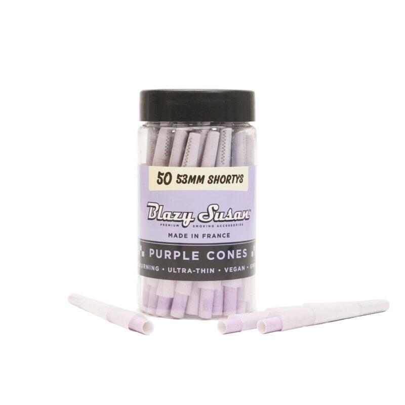 Blazy Susan Shorty Purple Cones | 50CT Jar