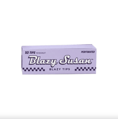 Blazy Susan Filter Tips Perforated Purple Tips 50 count