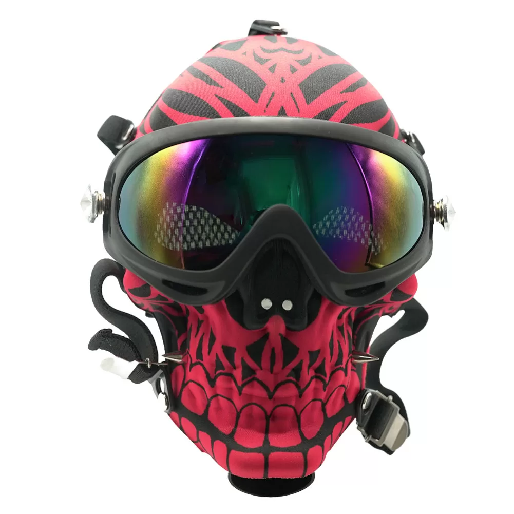 Fancy Gas Mask Bongs Red & Black