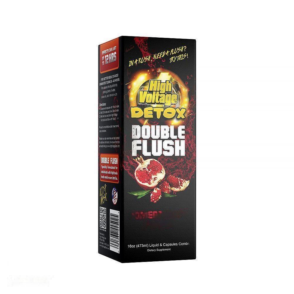 High Voltage Detox Double Flush 16 Oz Liquid + Capsule Fast Acting
