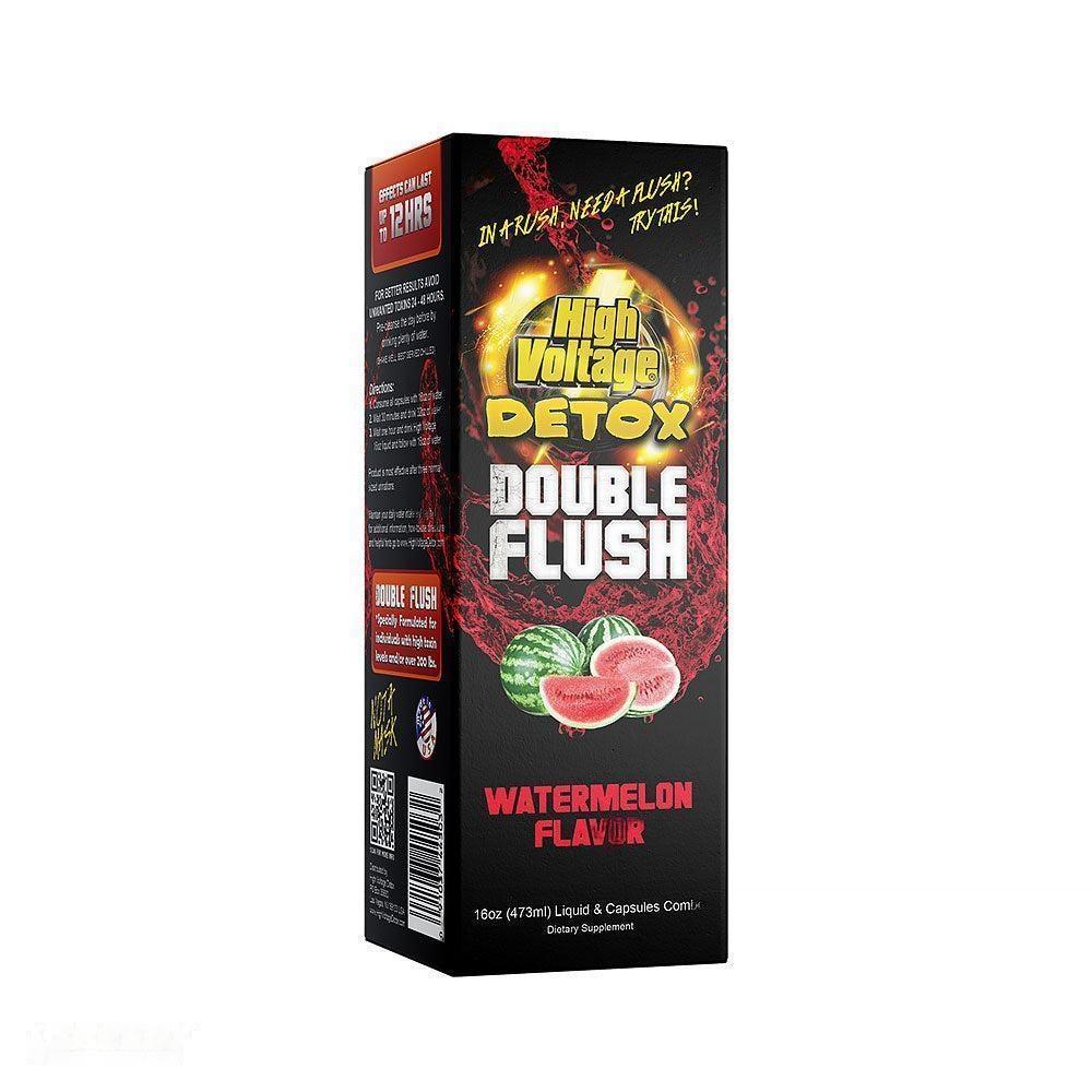 High Voltage Detox Double Flush 16 Oz Liquid + Capsule Fast Acting