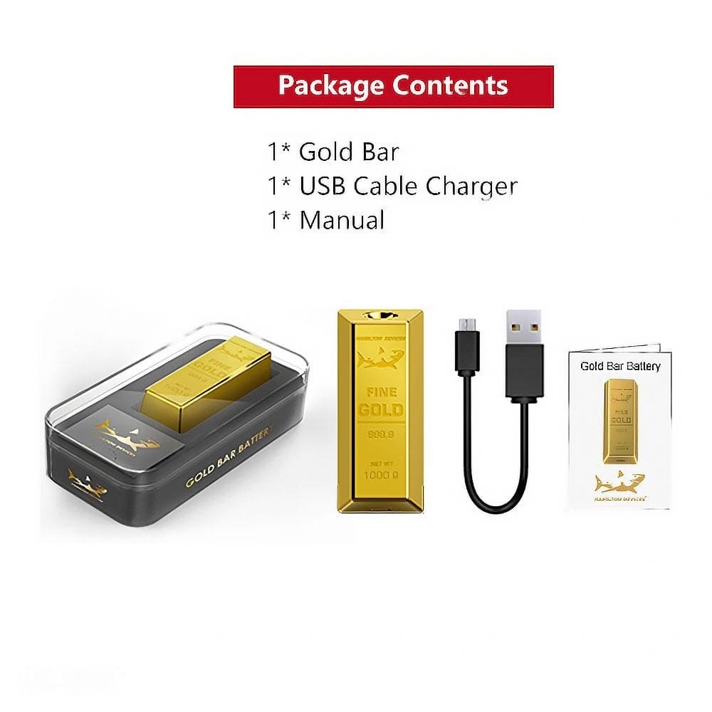 Hamilton High-Capacity Vape Pen Battery with Gold finish