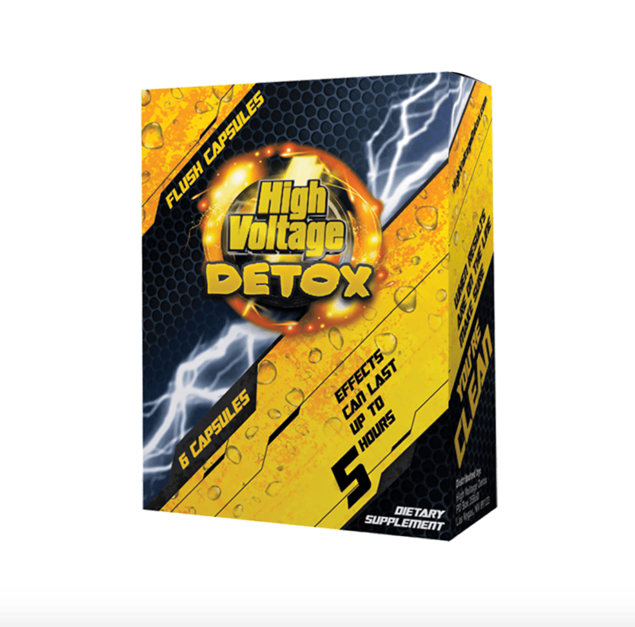 High Voltage Detox Fast Flush 6 Capsules