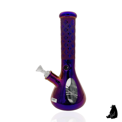 Designer Floral Diamond Print Chrometech Bong