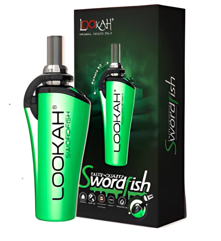 Lookah Quartz Swordfish Dab Rig Green