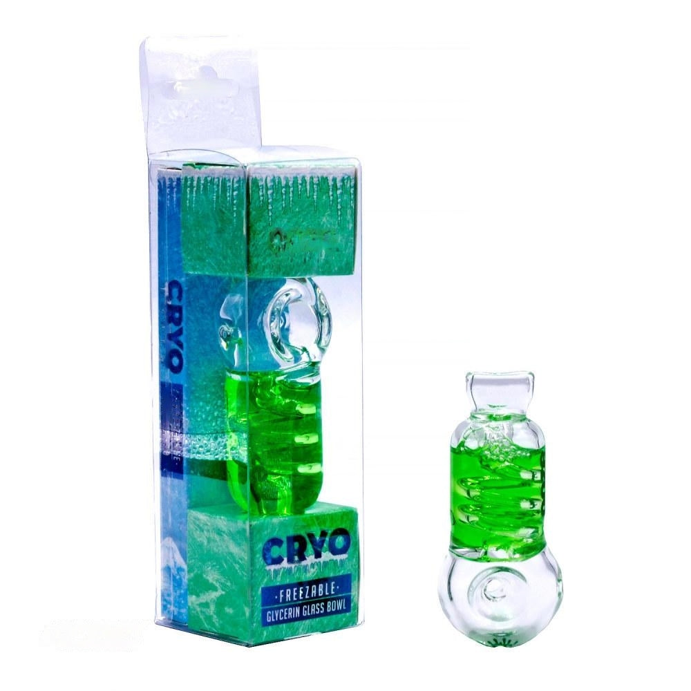 OOZE_Cryo_Bowl_Hand_Pipe -Green