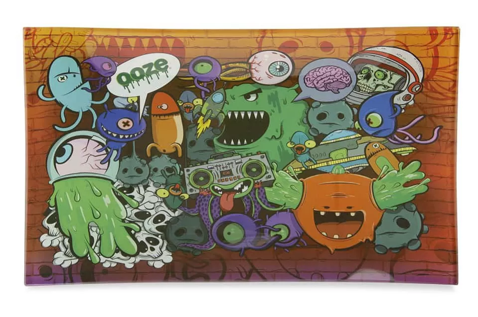 Ooze- Shatter Resistant Glass Rolling Tray