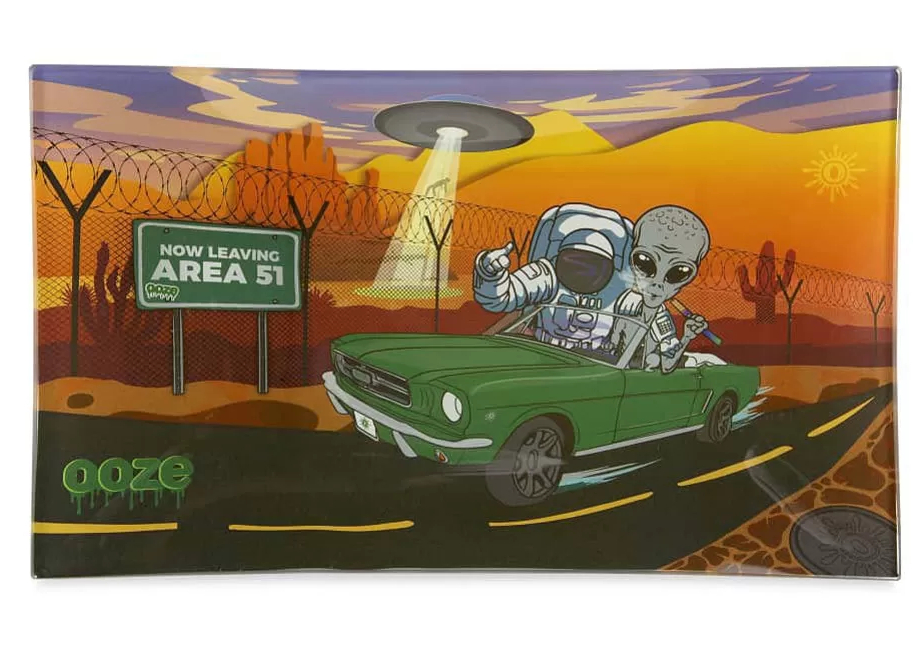 Ooze- Shatter Resistant Glass Rolling Tray