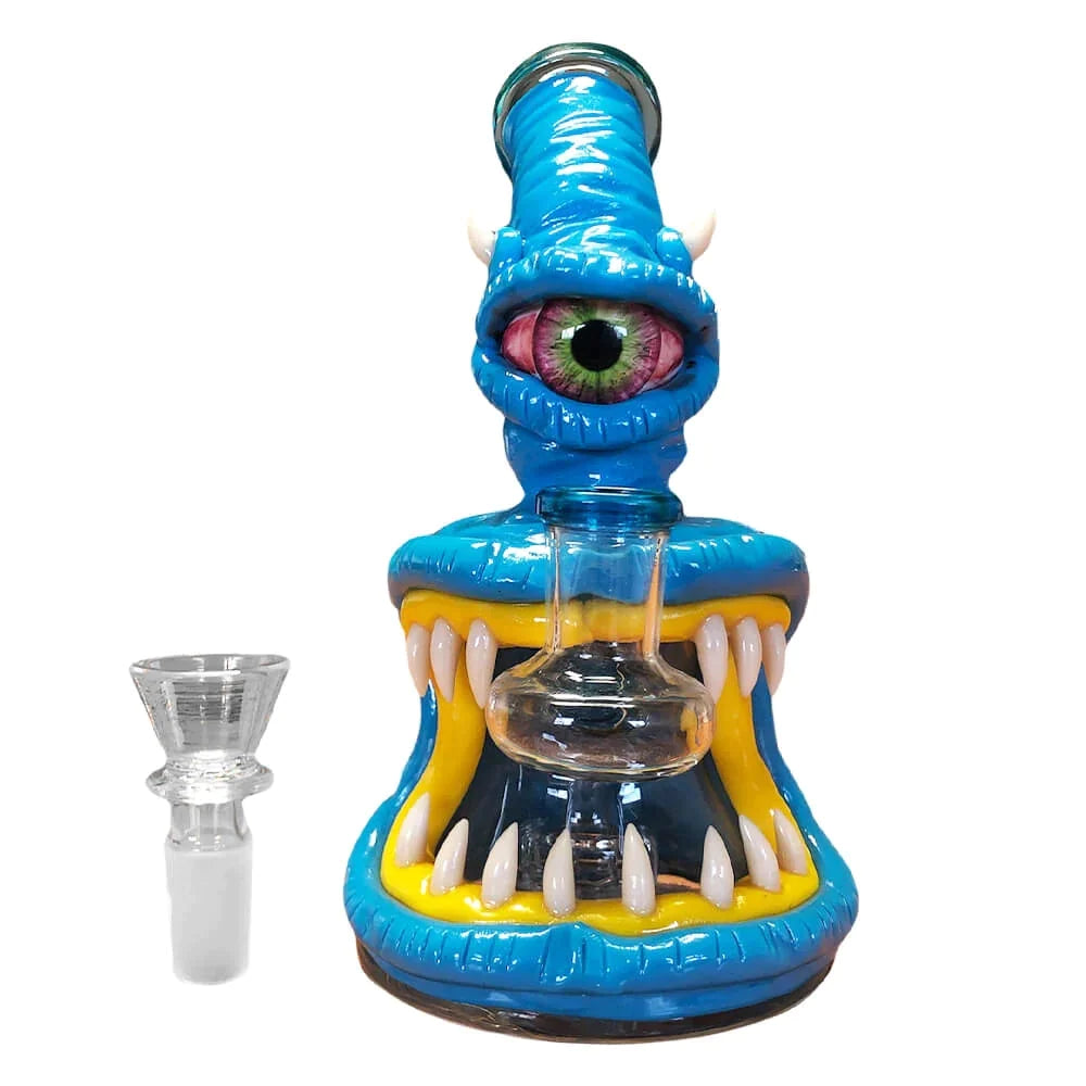 One Eye Monster Blue Water Pipe