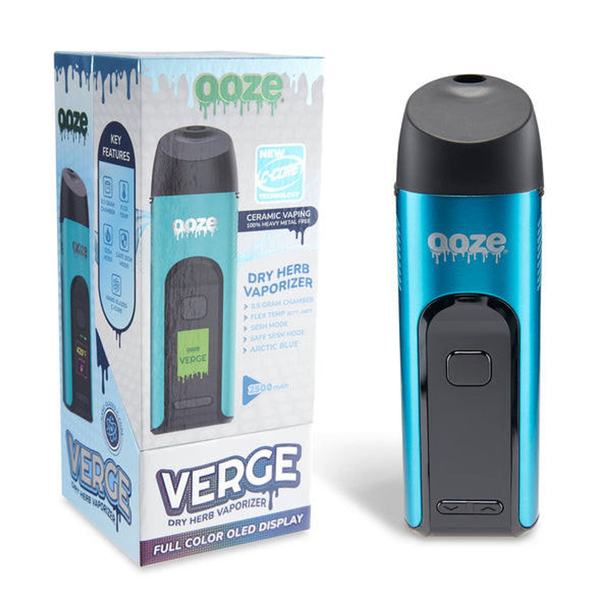 Ooze Verge Portable Dry Herb Vaporizer Saphire Blue