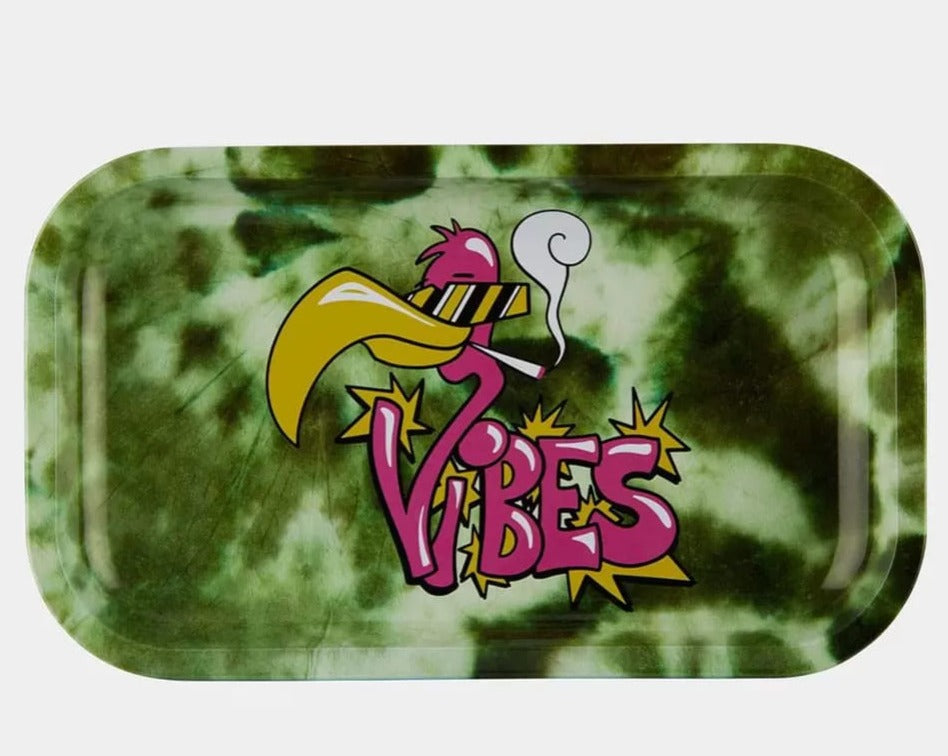 Vibes Flamingo Rolling Tray large