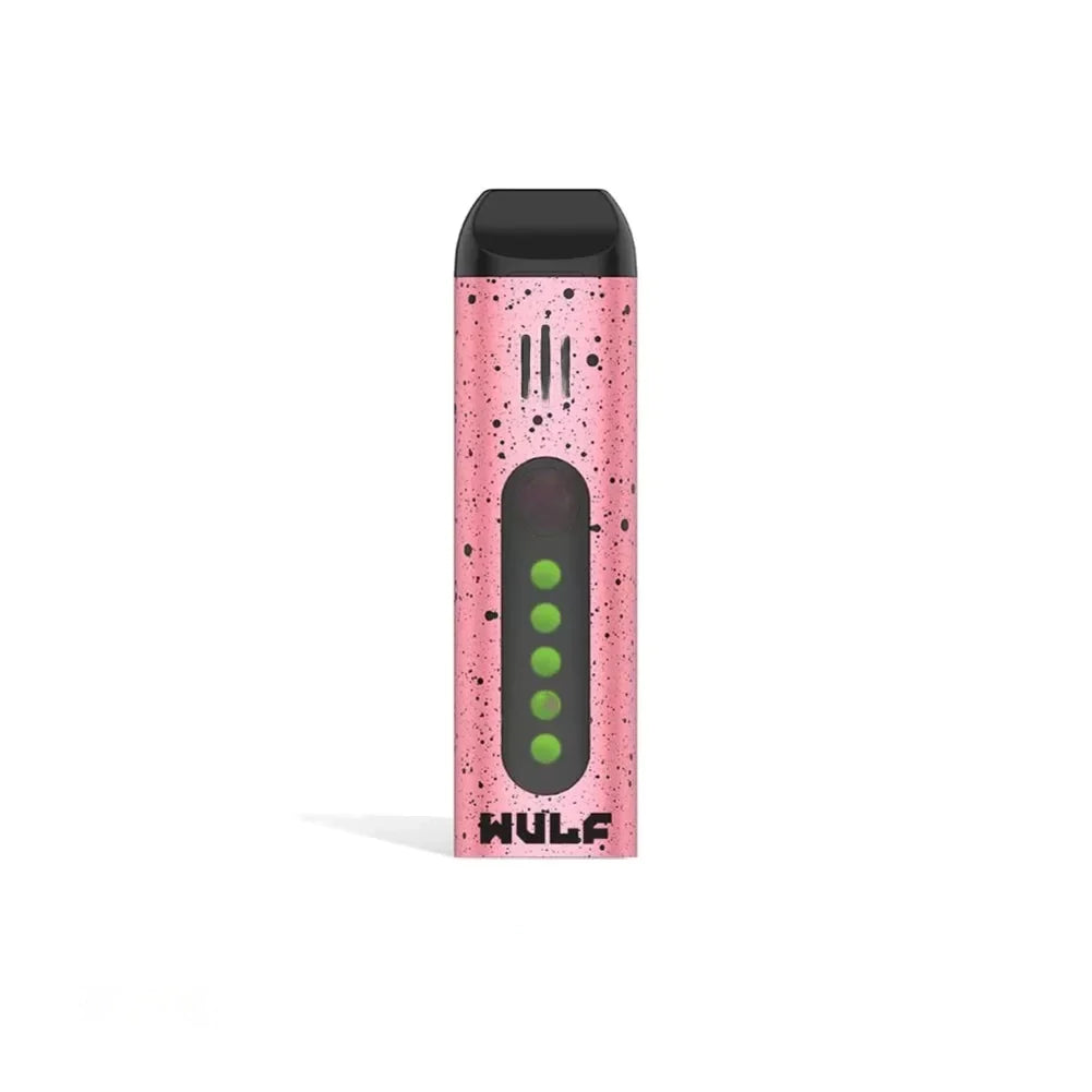 Wulf Flora Portable Dry Herb Vaporizer Pink with Black