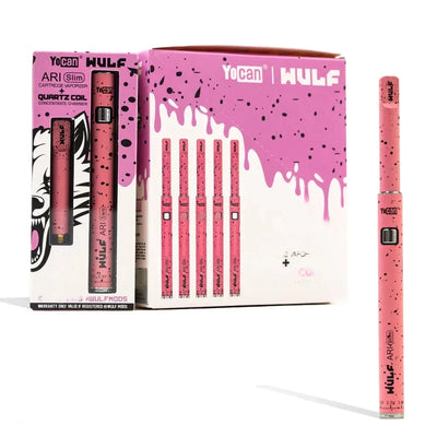 Yocan Ari Slim Wulf 5CT Battery Pink with Black