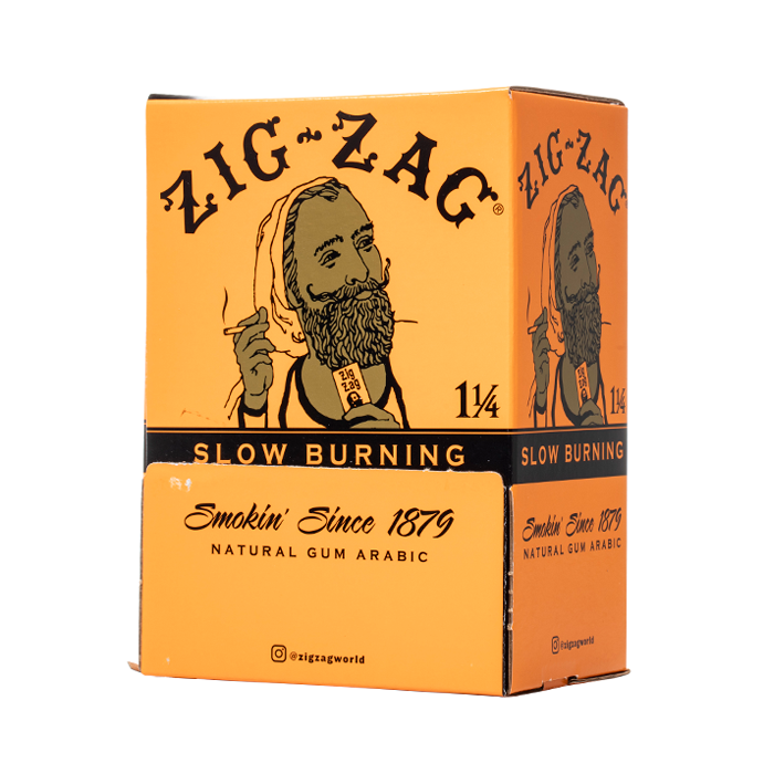 Zig Zag French Orange Papers 1-1/4 | BOX