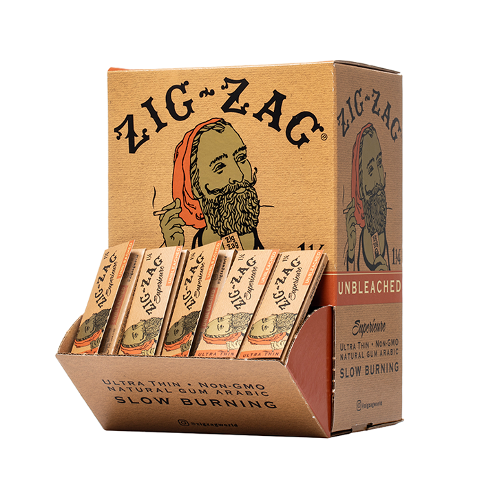 Zig Zag Unbleached Papers 1-1/4 | 1536 CT BOX