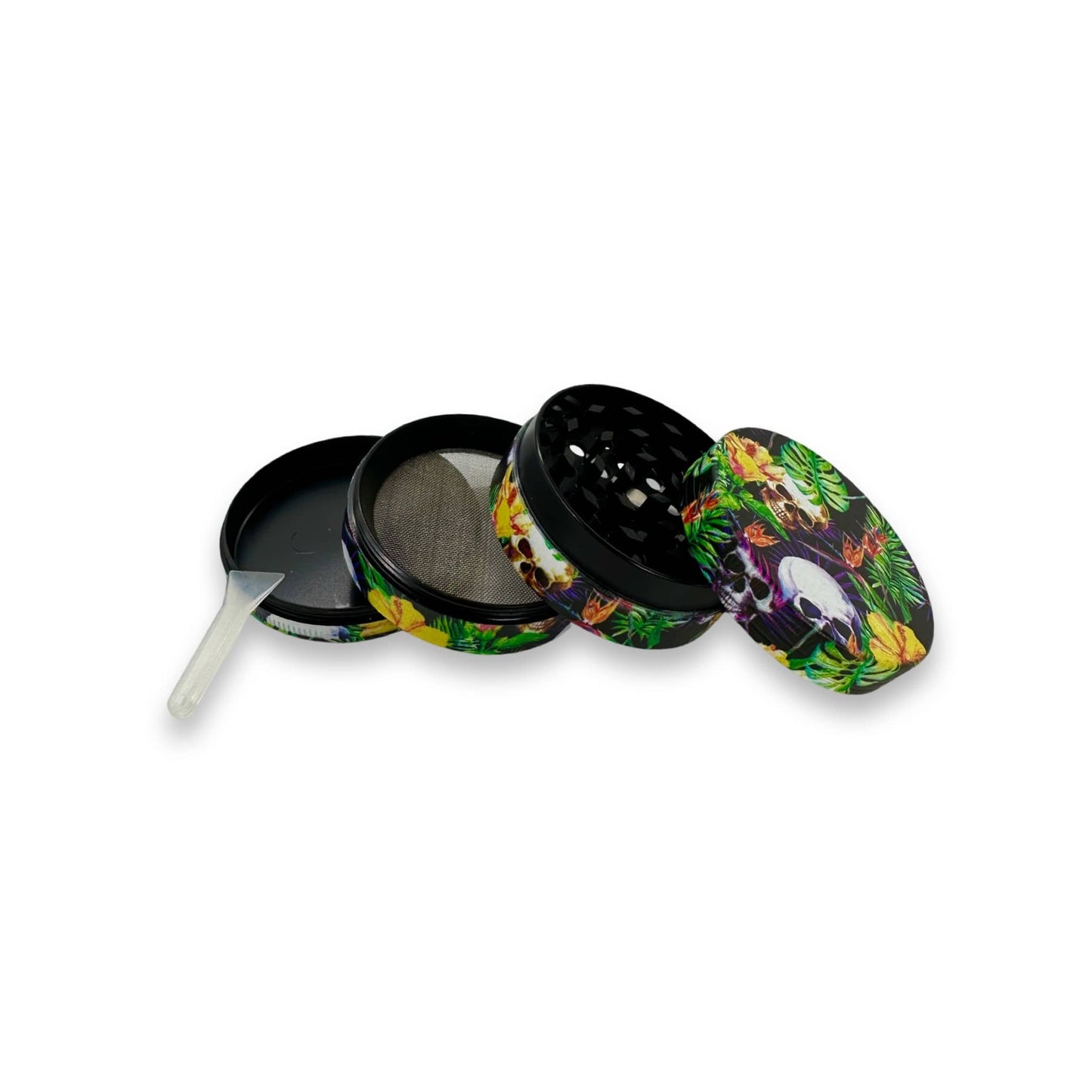 Grinder Flower Weed Skull Palm Yellow