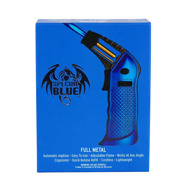 Special Blue Blue Full Metal Butane Torch