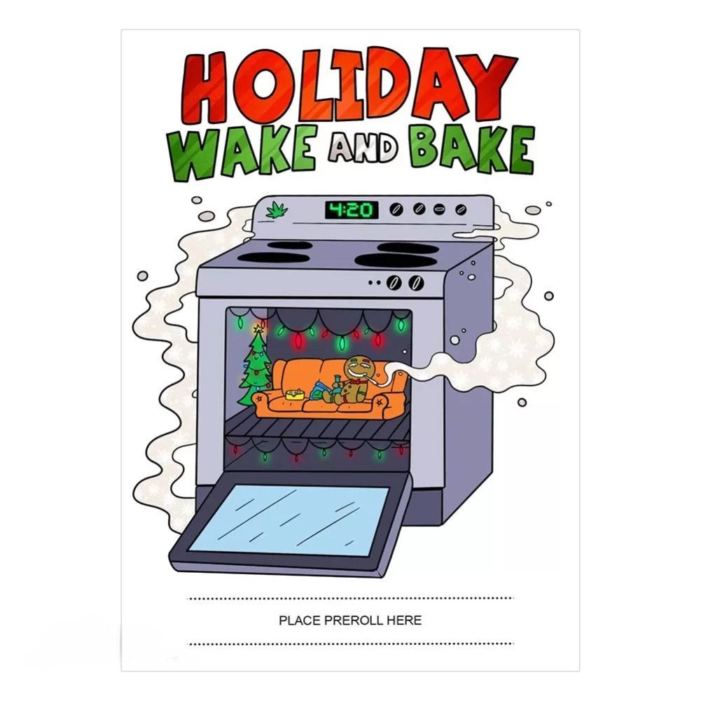 420 Cardz Holiday Wake & Bake 5pk Christmas Cards