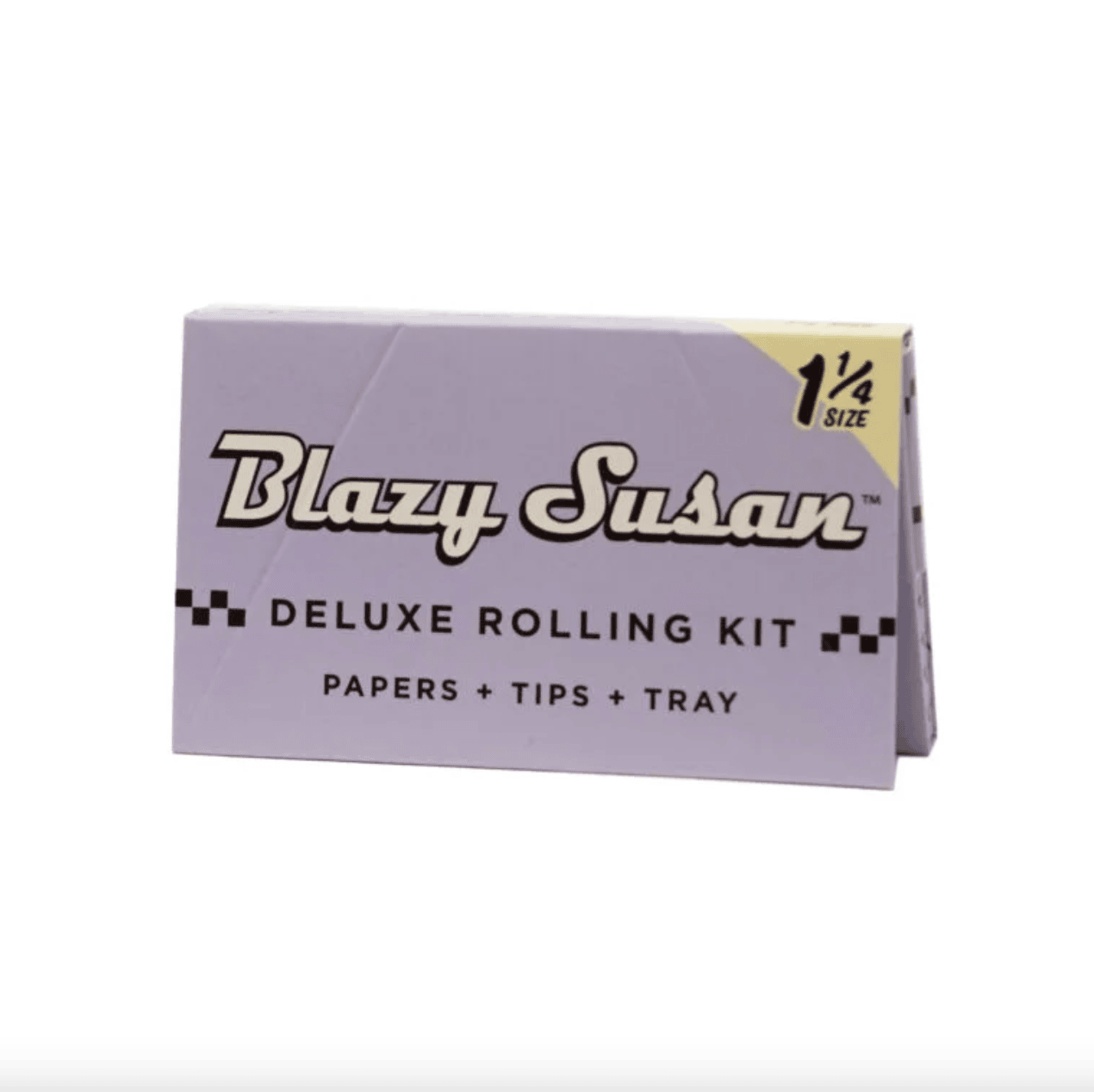 Blazy Susan Purple Deluxe Rolling Kit Papers + Tips + Trays 1 1/4" Size