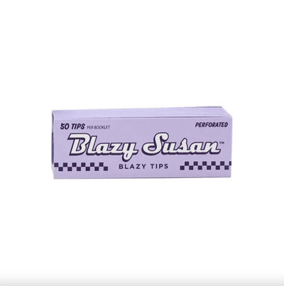 Blazy Susan Filter Tips Perforated Purple Tips 50 count 
