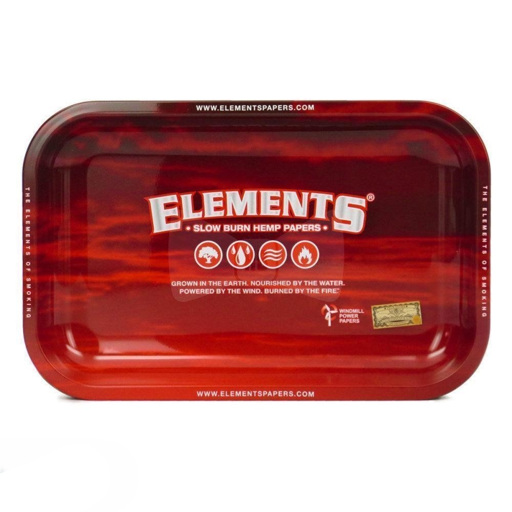 Elements Medium Red Metal Rolling Tray -