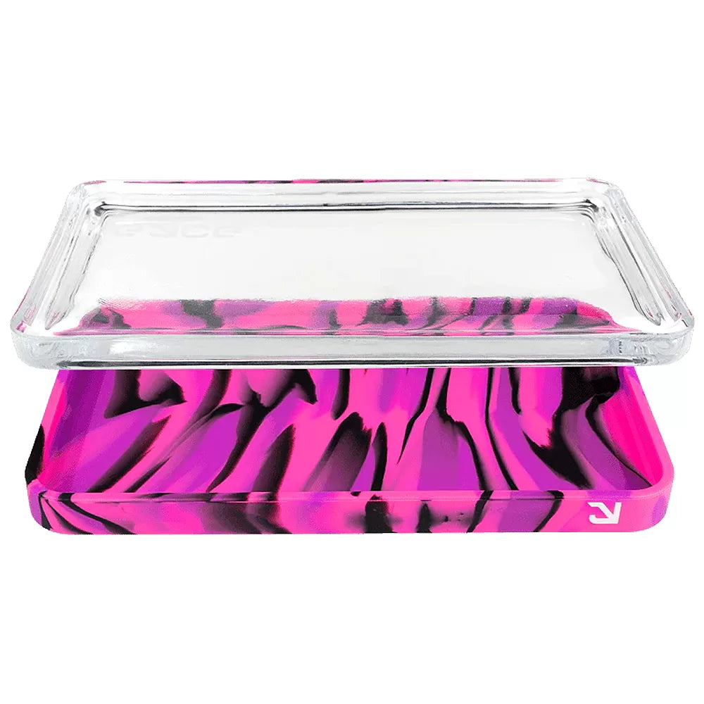 Eyce 2-in-1 Glass and Silicone Rolling Tray - Durable and Versatile bangin