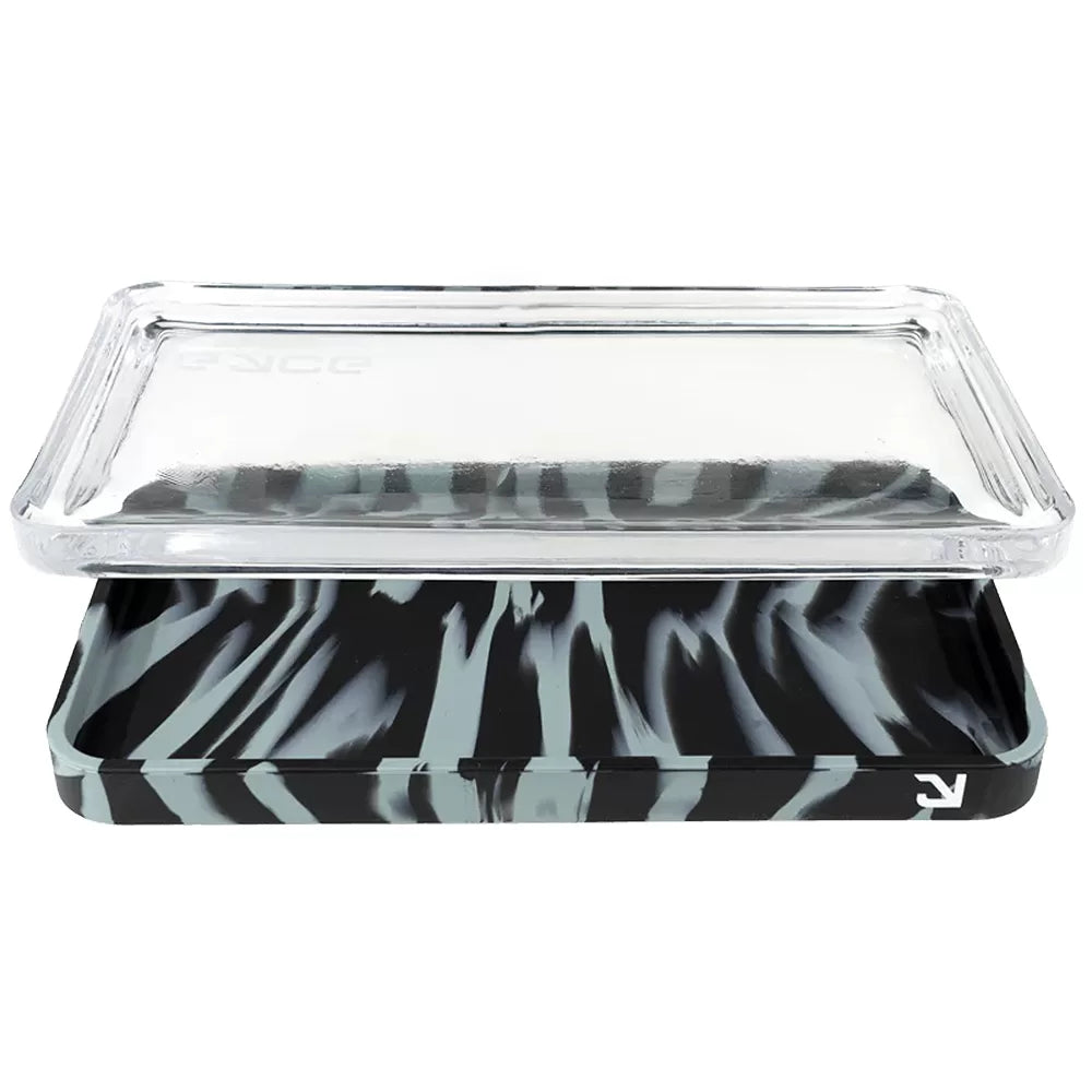Eyce 2-in-1 Glass and Silicone Rolling Tray - Durable and Versatile smoke