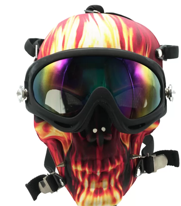 Fancy Gas Mask Bongs Fire Design