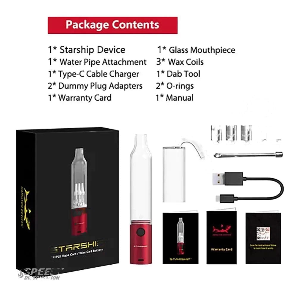 Hamilton Triple-Threaded Vape Cartridge Battery