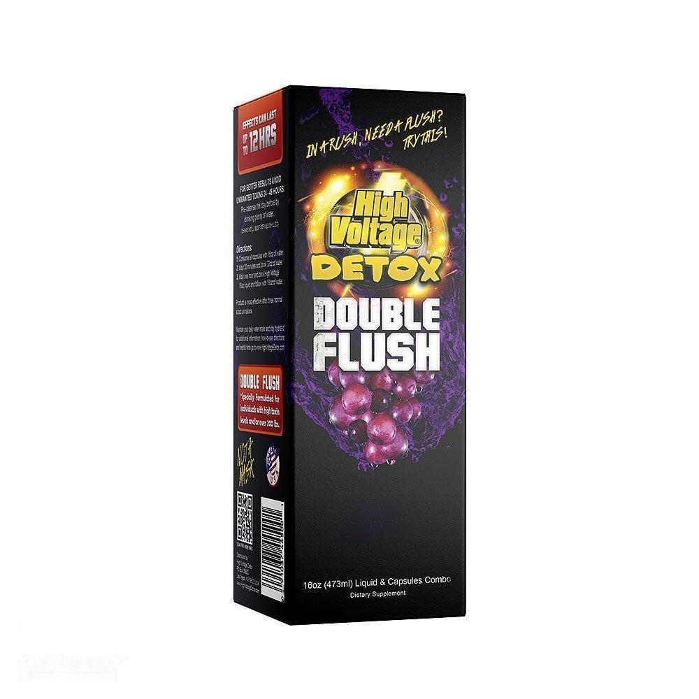 High Voltage Detox Double Flush 16 Oz Liquid + Capsule Fast Acting