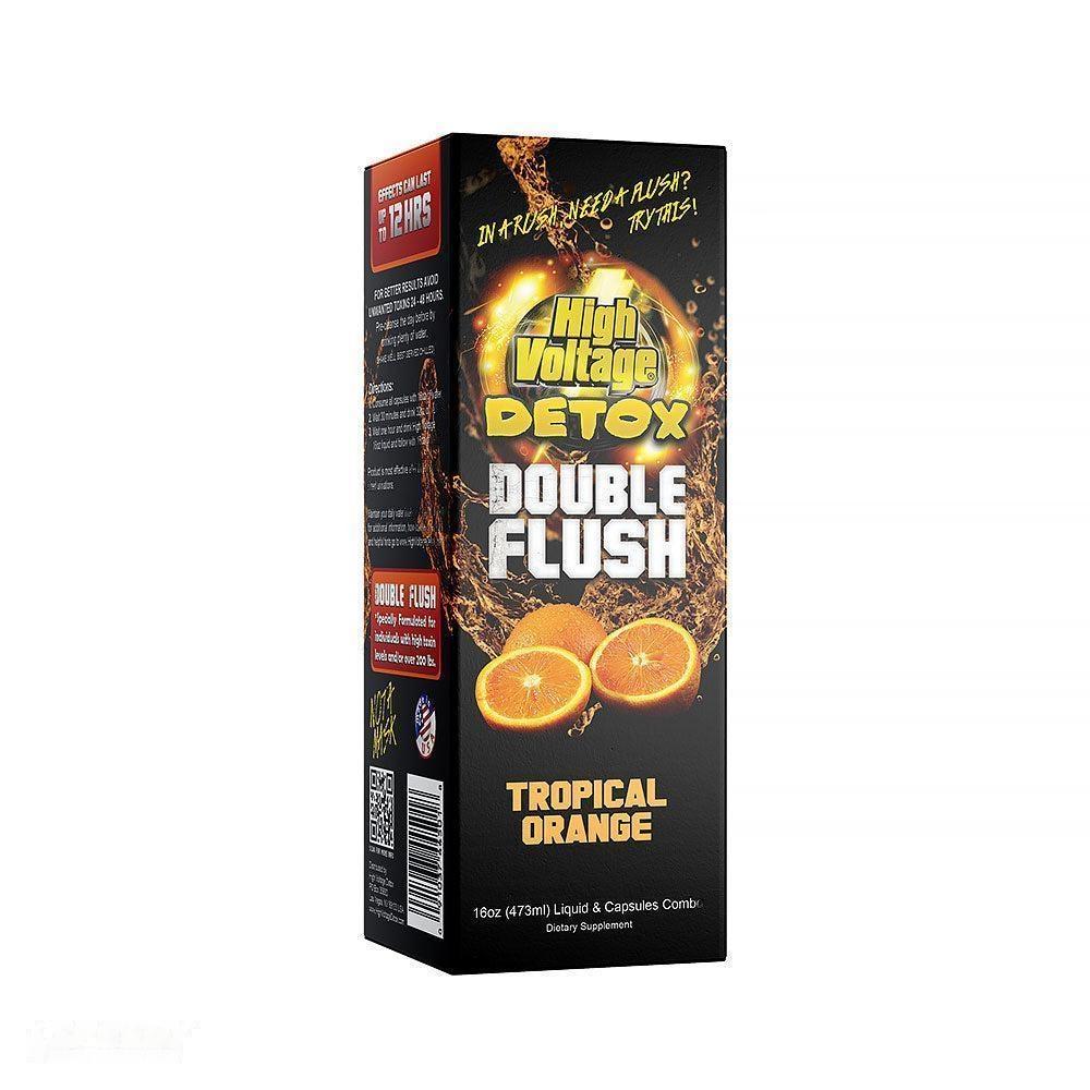 High Voltage Detox Double Flush 16 Oz Liquid + Capsule Fast Acting