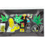 KANDY GLASS SHATTER RESISTANT ROLLING TRAY LARGE Characters/Leaf