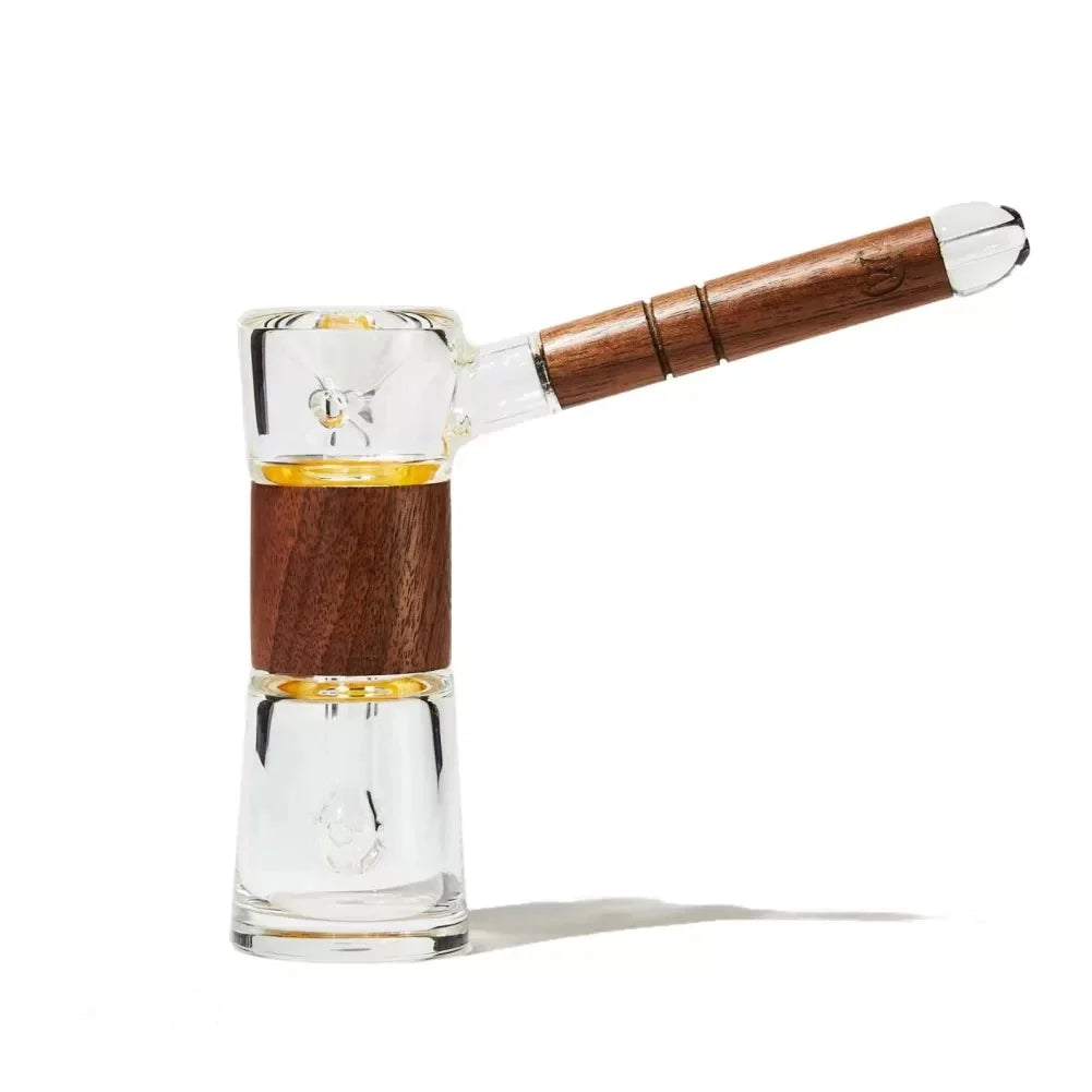 Marley Natural Bubbler Walnut / Glass