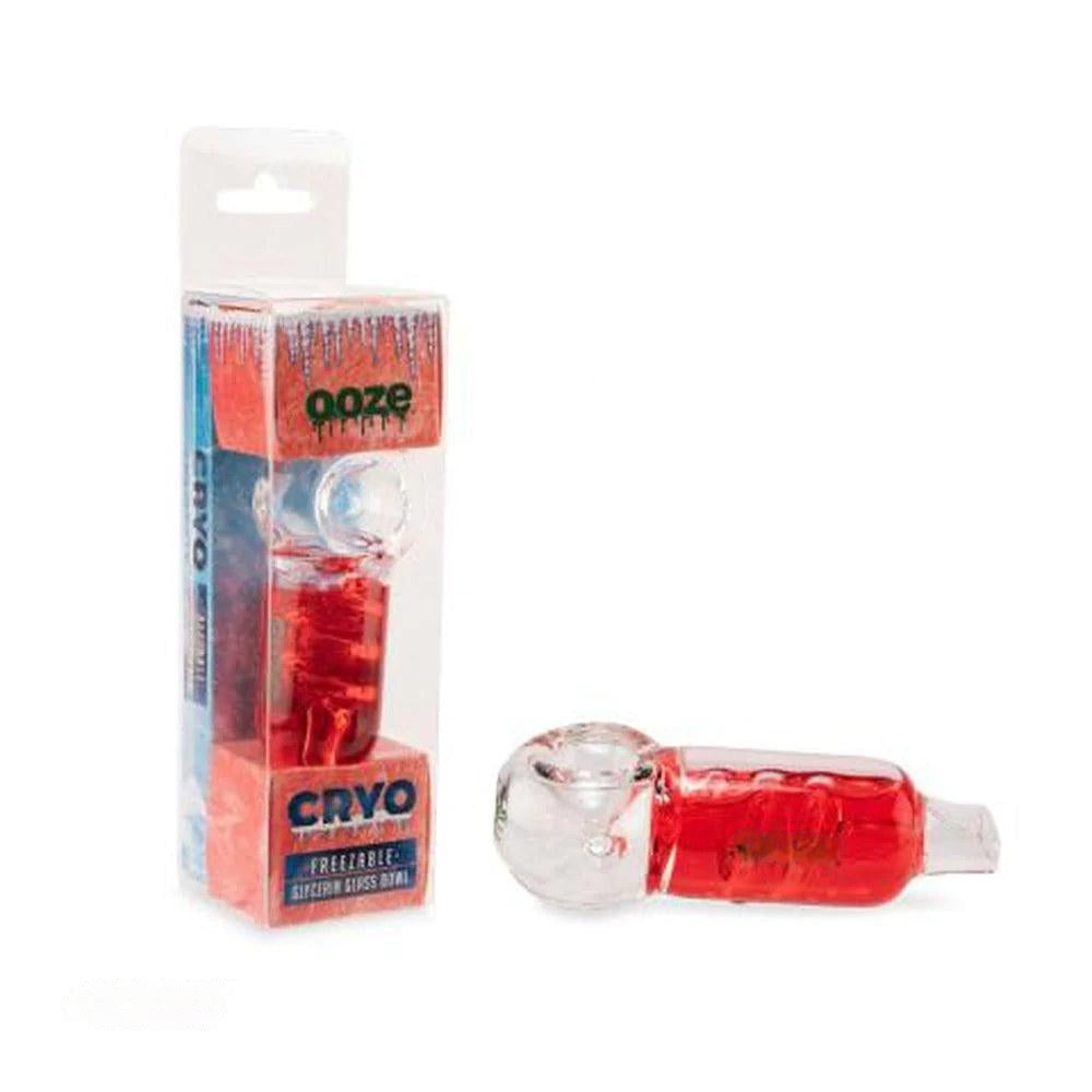 OOZE_Cryo_Bowl_Hand_Pipe -Red