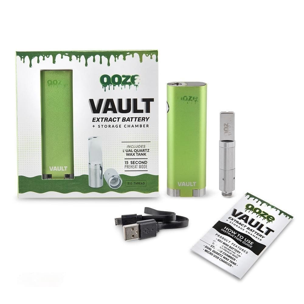 Ooze Vault Portable Vaporizer Battery Slime Green