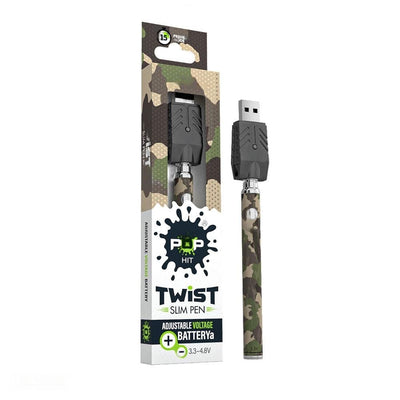 Pop Hit Twist Slim Pen Battery Army Camo