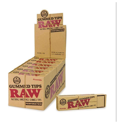 RAW Perforated Gummed Tips | 24 Packs