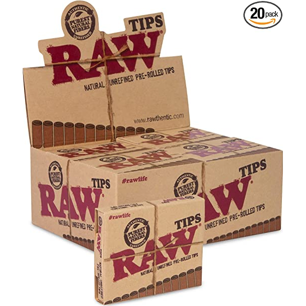 RAW Pre-Rolled Tips | 20 Packs