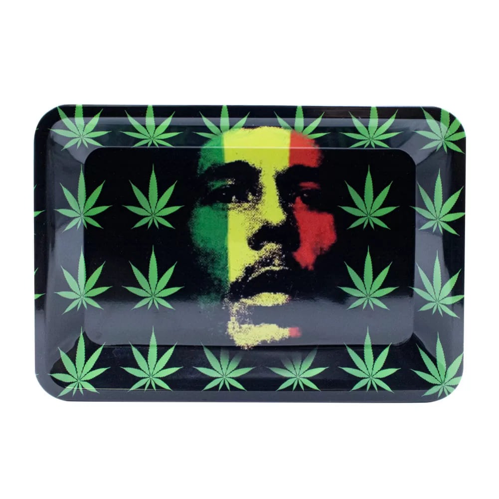 420 Design Metal Tray (Small) green leaf bob m