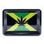 420 Design Metal Tray (Small) jamaican flag with leaf