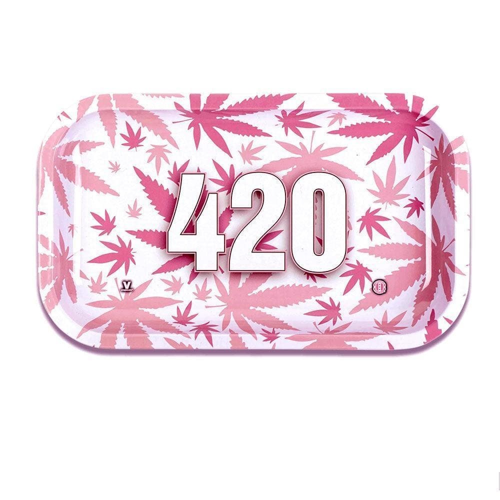 V Syndicate 420 Pink Rolling Tray (Medium)
