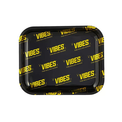 Vibes Metal Rolling Tray (Black) large