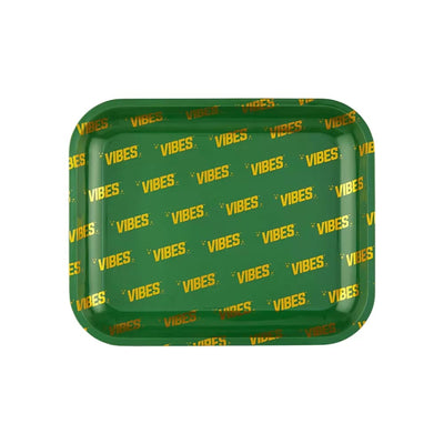 Vibes Metal Rolling Tray Green (Large)
