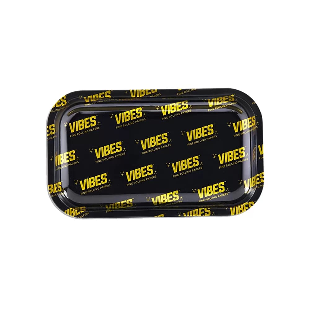 Vibes Metal Rolling Tray (Black) small