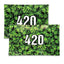 The V Syndicate 420- Glass Rolling Tray (Small) green