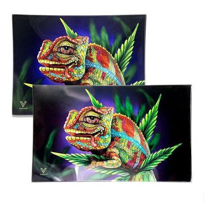 V Syndicate Cloud 9 Chameleon- Glass Rolling Tray