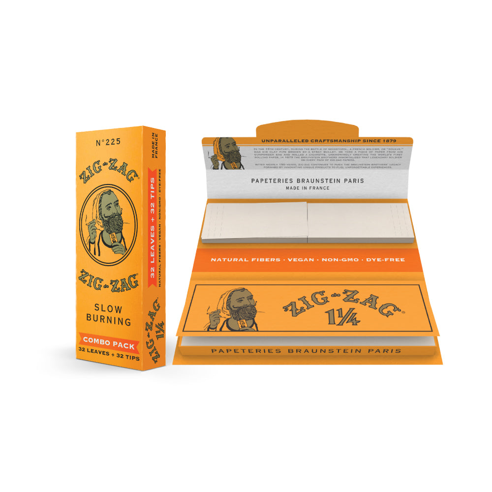 Zig Zag French Orange Papers 1-1/4 With Tips